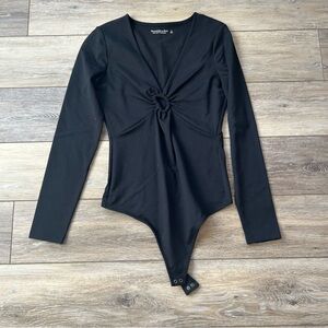 Abercrombie & Fitch Black Soft Collection Bodysuit